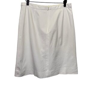 J Crew White A line Skirt Size 10 Neutral Minimalist